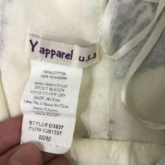 Y Apparel Womens Medium Dress Deep V Neck Back Ruffle Layered Hem - Picture 5 of 5